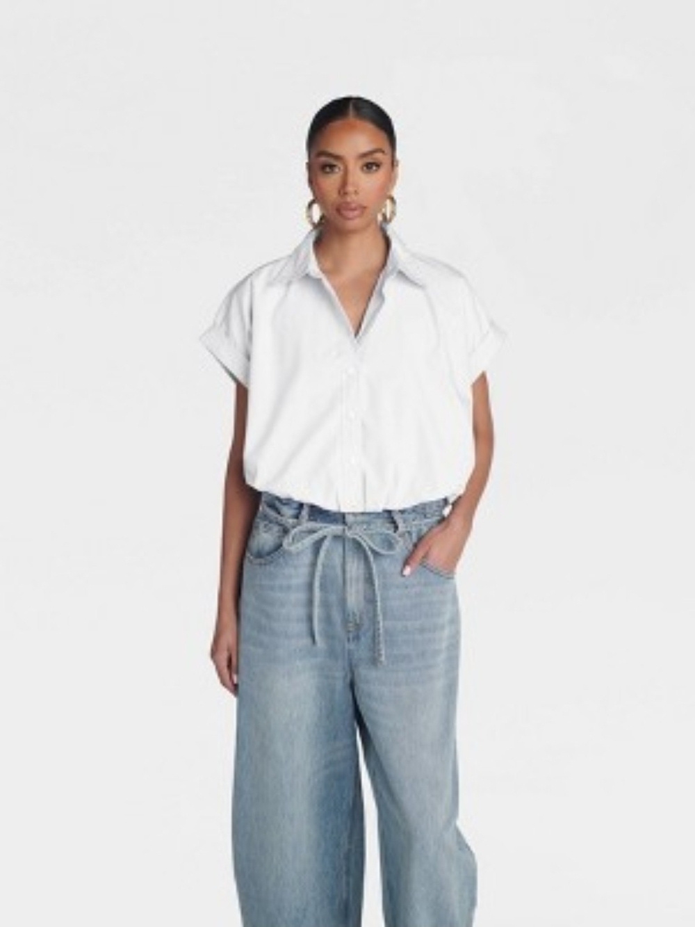 KBB by KAHLANA Women 'The Cropped Bubble Shirt'